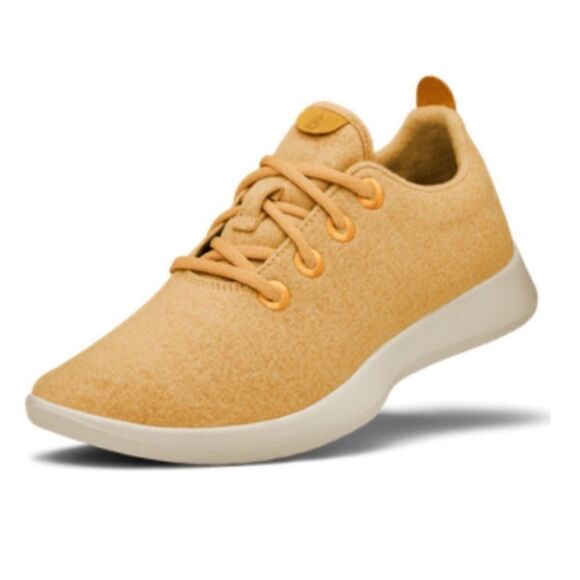 Allbirds Tuk Honey Wool Running Shoes Size W9 Good Condition Yellow - Picture 1 of 12